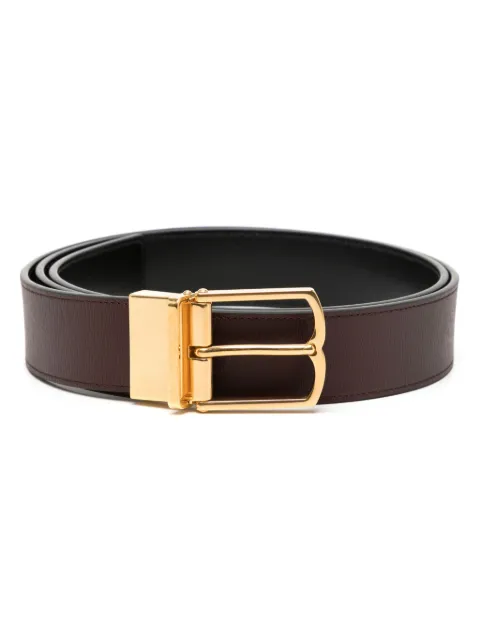 Bally buckle-fastening leather belt