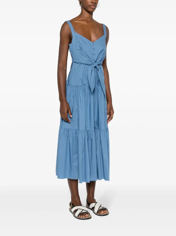 Lauren Ralph Lauren Sleeveless Tiered Maxi Dress | Blue