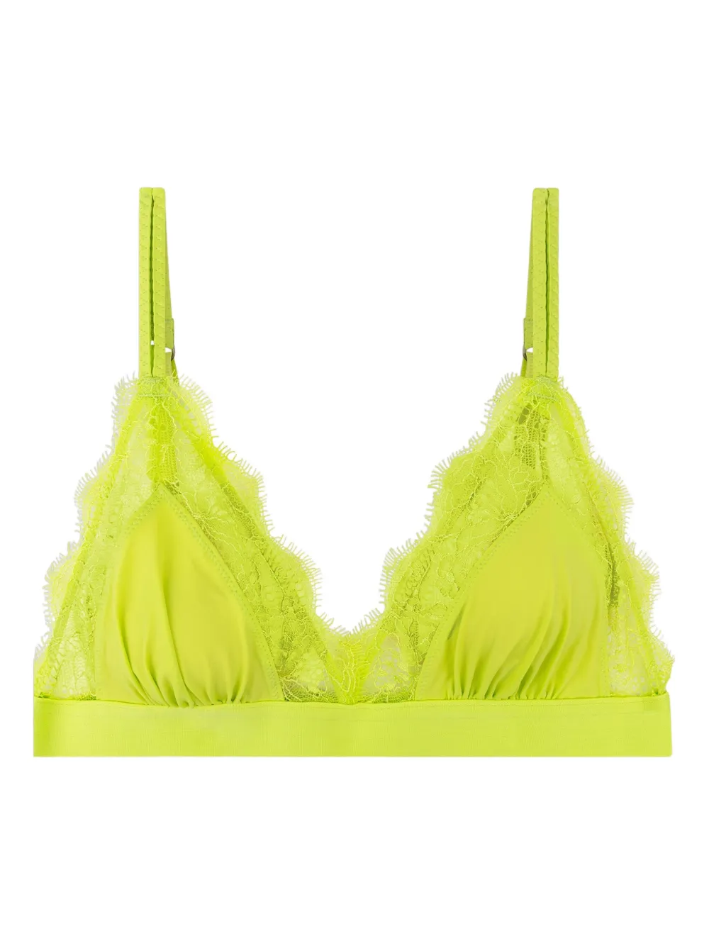 Love Stories Bralette met kanten afwerking Groen