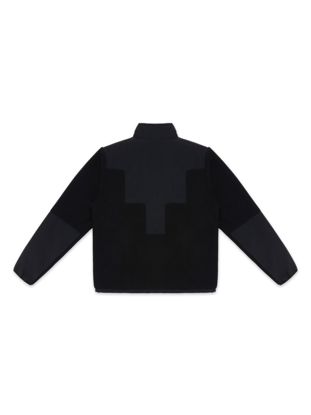 Marcelo Burlon County of Milan Cross-motif pile jacket - Black