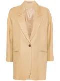 Tagliatore single-breasted linen blazer - Neutrals