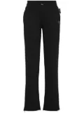 Plein Sport logo-appliqué drawstring track pants - Black