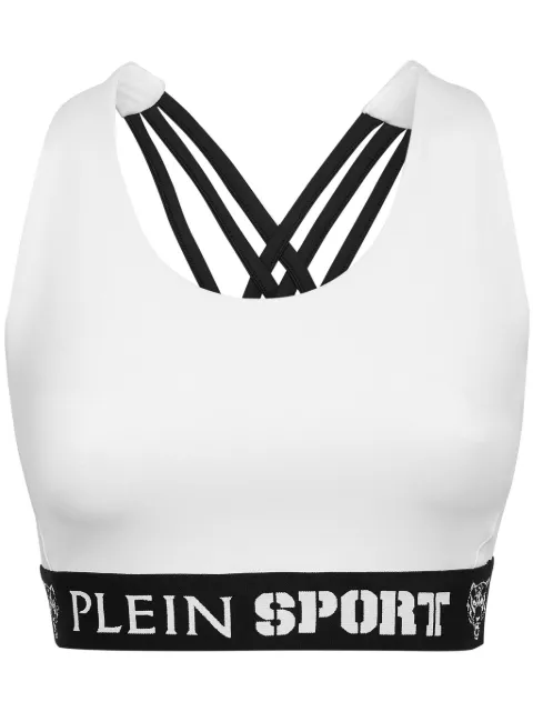 Plein Sport logo-underband sports bra