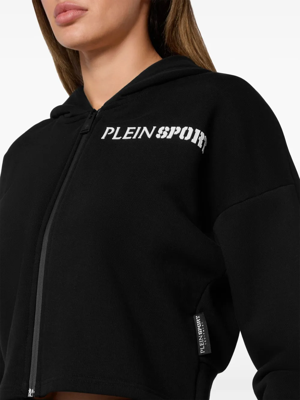 Plein Sport Hoodie met tijgerprint Zwart