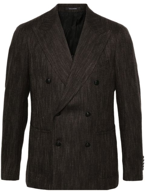 Tagliatore double-breasted chevron blazer Men