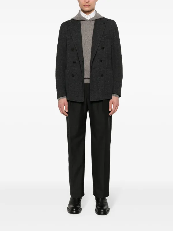 TAGLIATORE ダブルジレ Tagliatore double-breasted Blazer | Grey | FARFETCH CA
