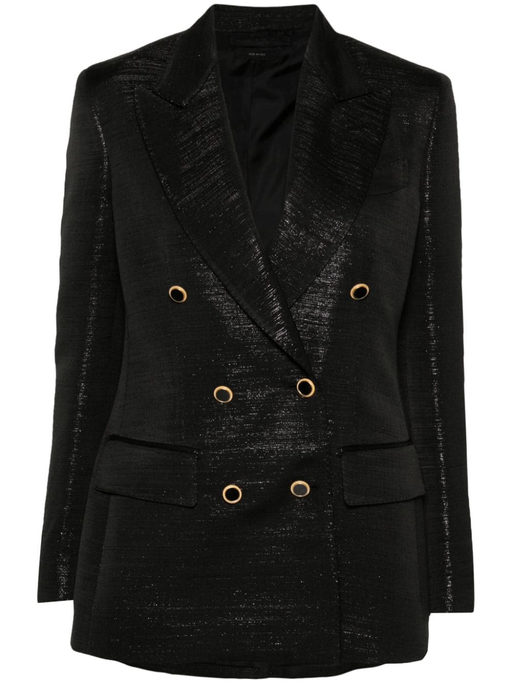 Tom Ford Wallis Double-breasted Blazer In Black