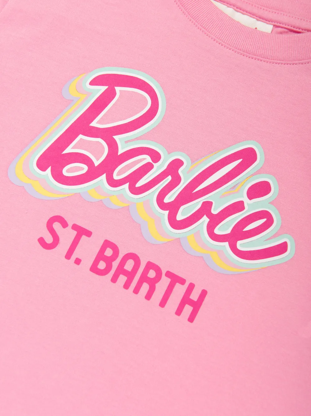 Shop Mc2 Saint Barth X Barbie Cotton T-shirt In Pink