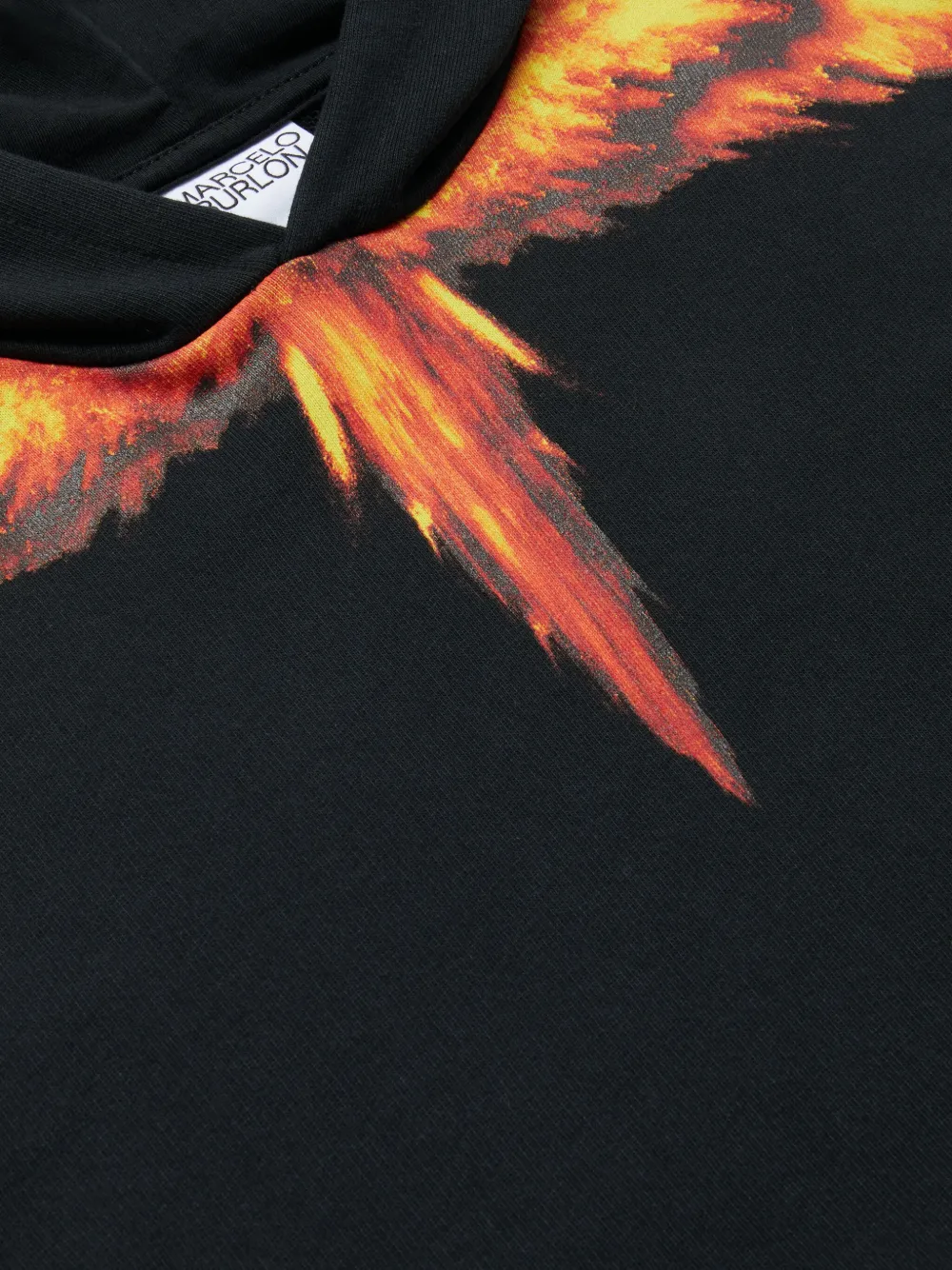 Marcelo Burlon County Of Milan Kids Katoenen hoodie Zwart