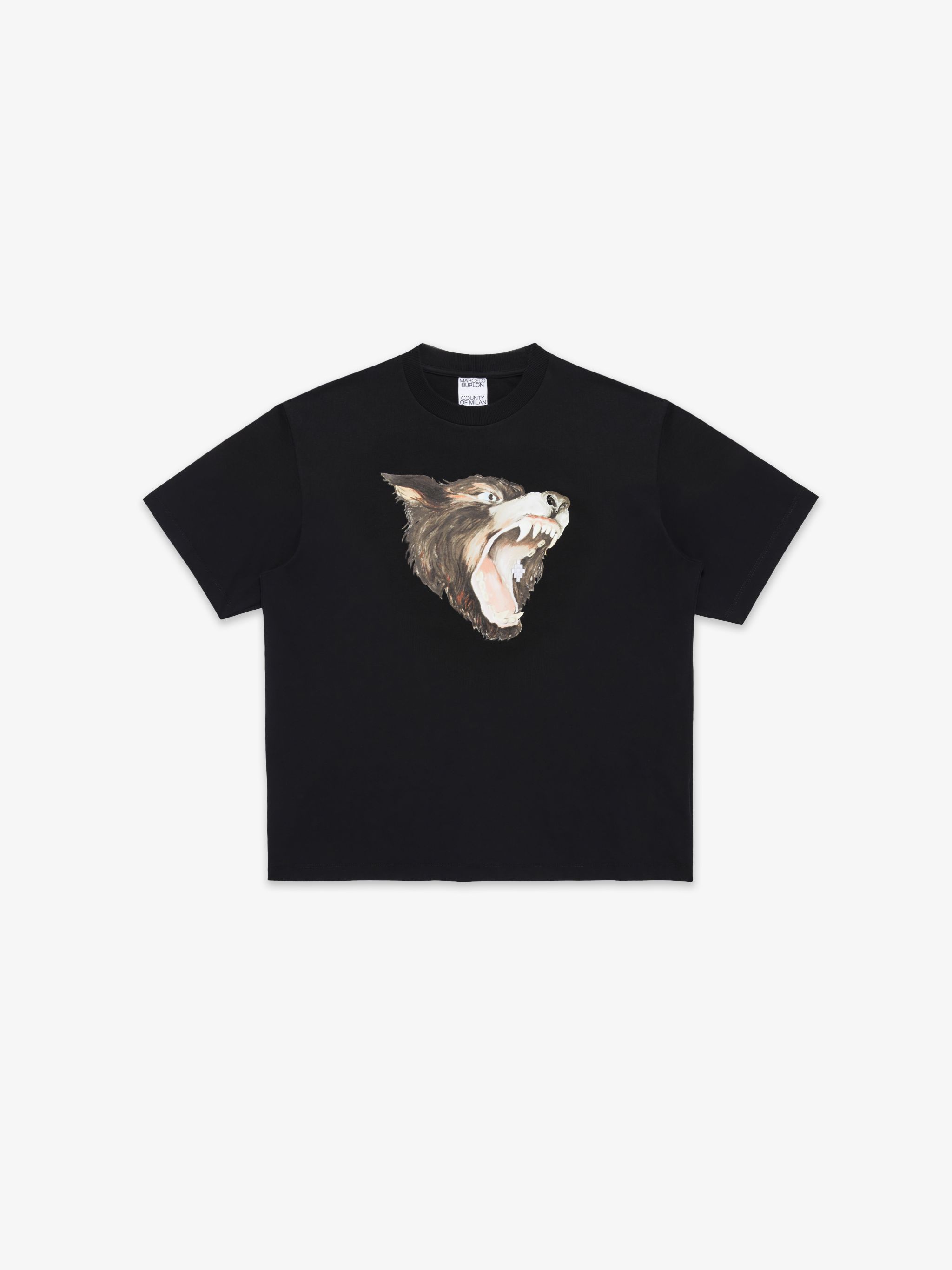 WOLF BASIC T SHIRT MARCELO BURLON Official Site