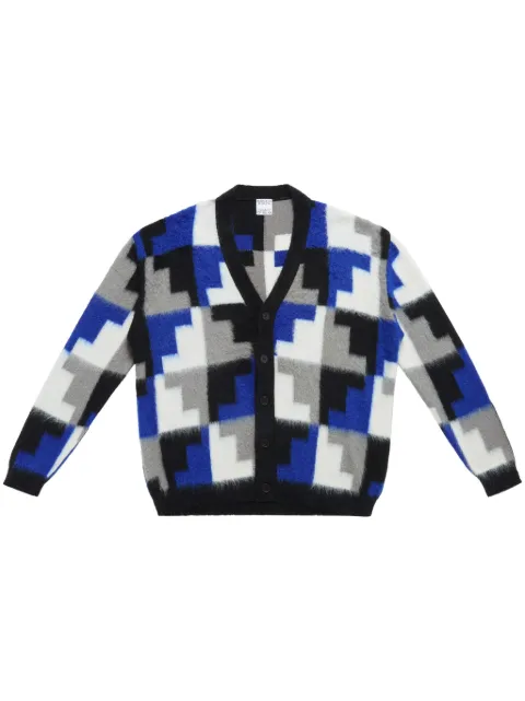 Marcelo Burlon County of Milan AOP Damier Cross cardigan