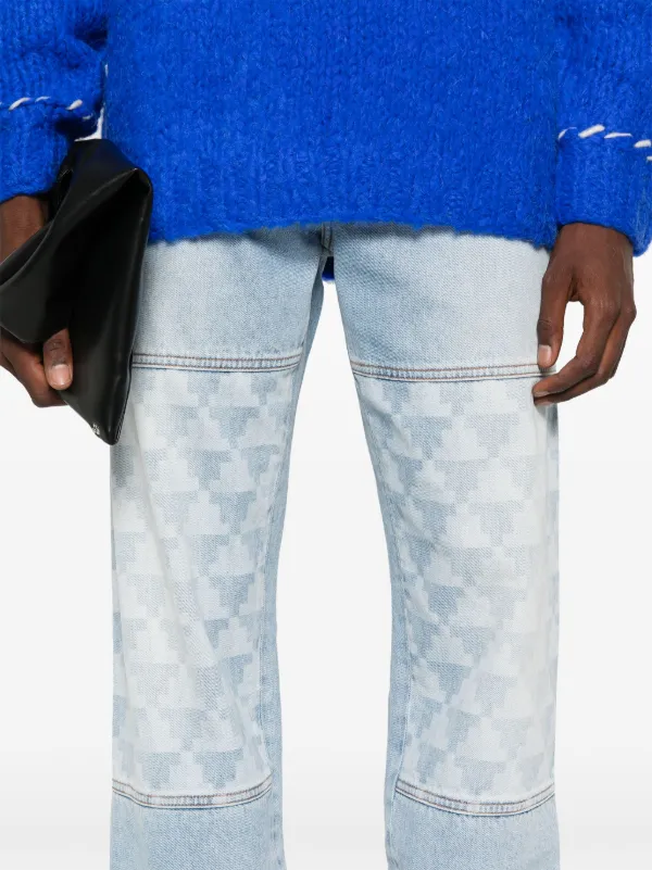 【関税&送料込】Marcelo Burlon County Of Milan Flare Split C Marcelo Burlon County Of Milan Cross-print straight-leg