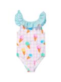 MC2 Saint Barth Kids Armelle ice-cream print swimsuit - Pink