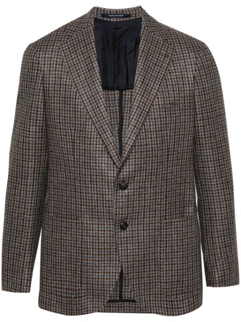 Tagliatore single-breasted houndstooth blazer Men