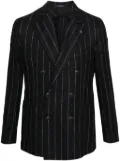 Tagliatore pinstriped double-breasted blazer - Blue