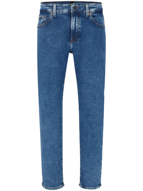 BOSS Calça jeans cenoura cintura média