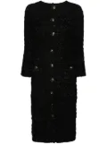 Balenciaga tweed button-up dress - Black