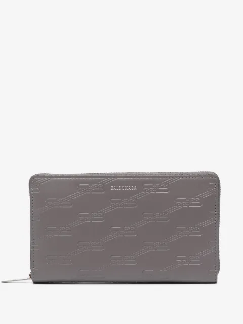 Balenciaga cartera con logo en relieve