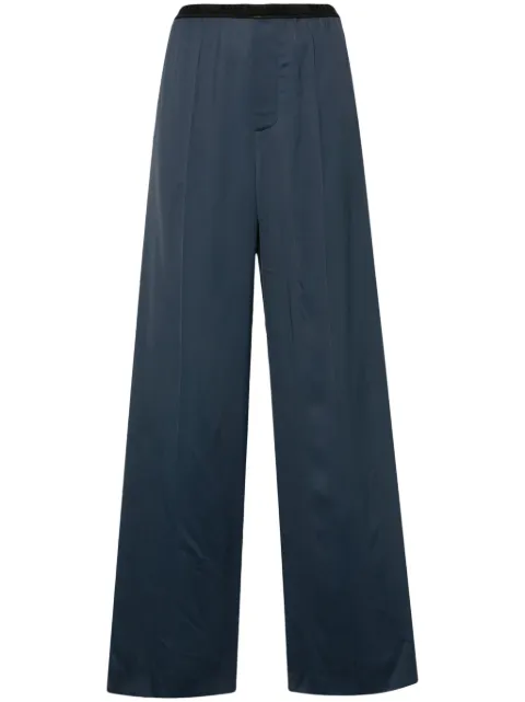 Balenciaga logo-waistband straight-leg pants