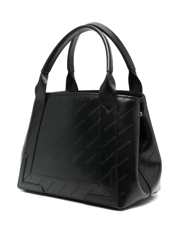 Balenciaga debossed-logo Tote Bag | Black | FARFETCH