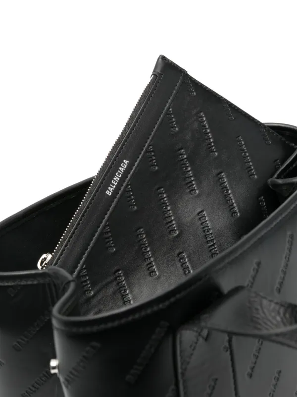 Balenciaga debossed-logo Tote Bag | Black | FARFETCH