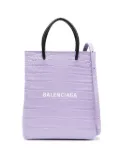 Balenciaga mini Shopping leather tote bag - Purple