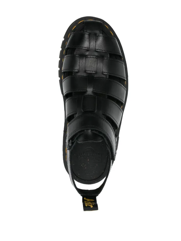 Dr. Martens Ricki Caged Leather Sandals Black FARFETCH IL