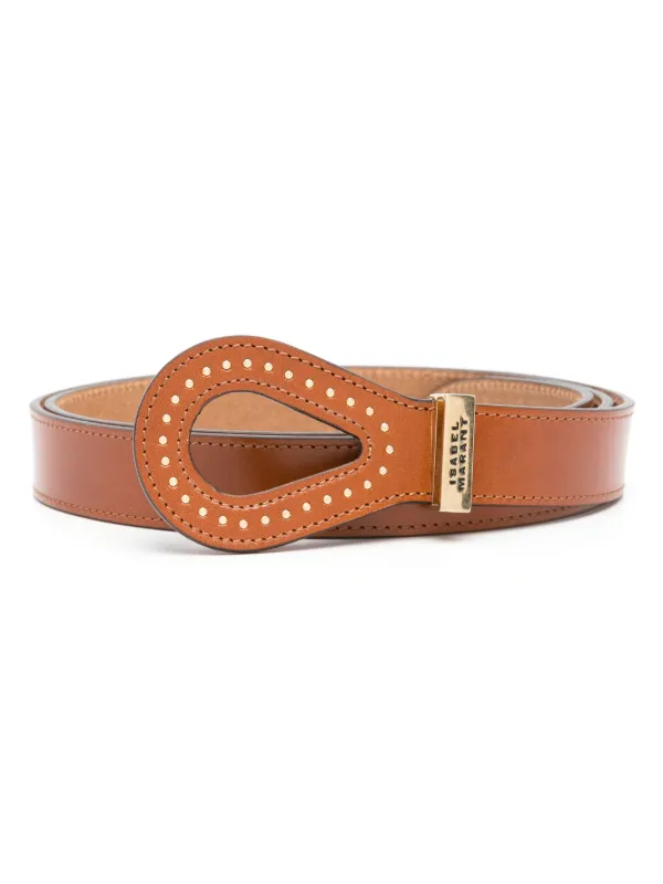 ISABEL MARANT Ceinture Brindi En Cuir Marron FARFETCH TN