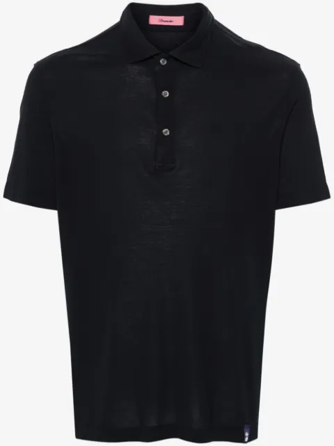 Drumohr spread-collar cotton polo shirt