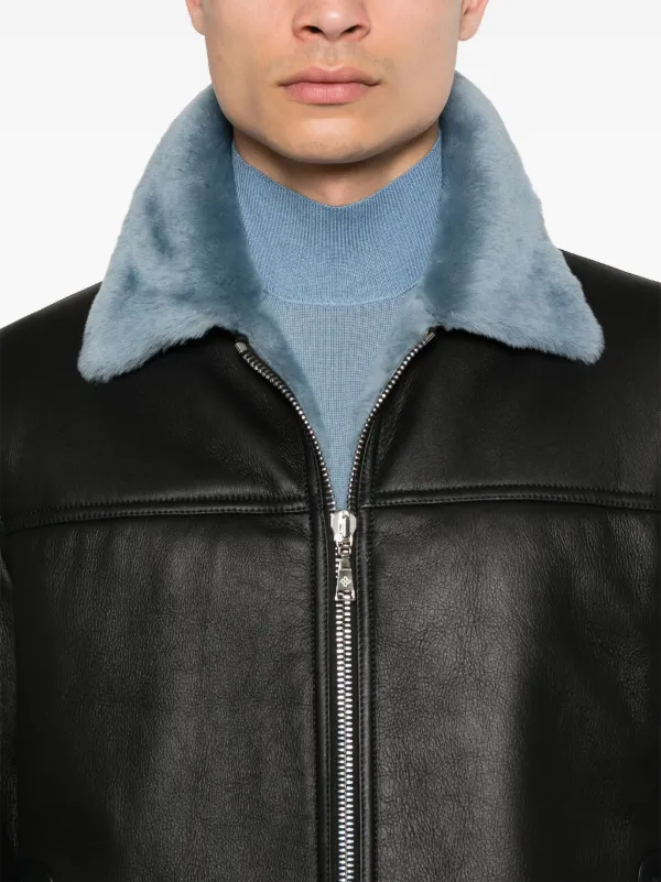 TAGLIATORE ブラックレザージャケット TAGLIATORE ブラックレザージャケット