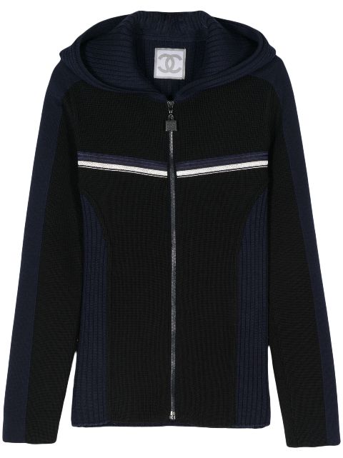 CHANEL 2010s colour-block wool cardigan Women