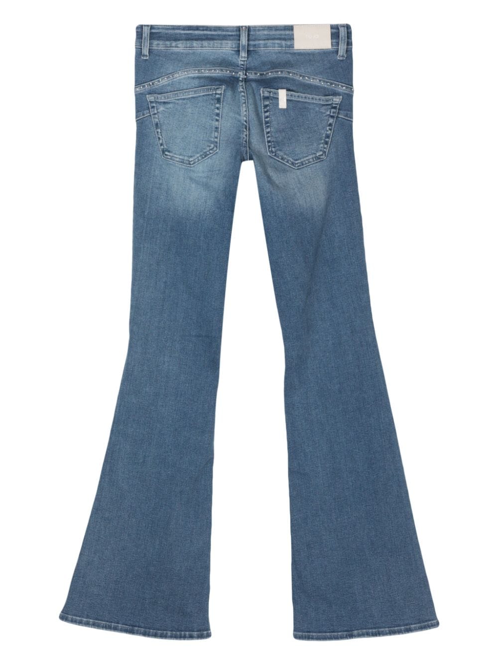 Shop Liu •jo Low-rise Flared Jeans In Blue