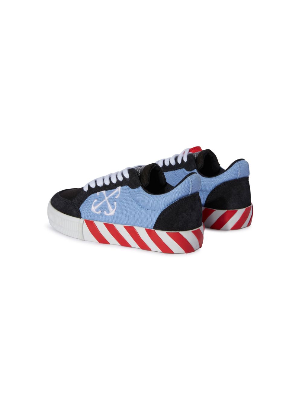 Off-White Kids Low Vulcanized canvas sneakers Zwart