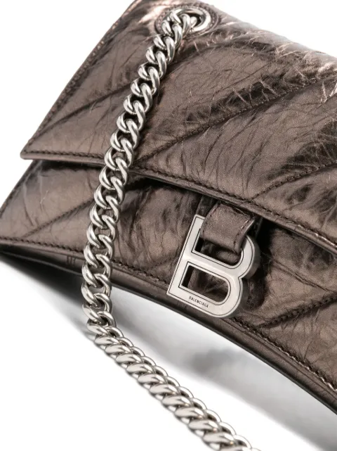 Balenciaga small Crush leather shoulder bag 716351210IW - 3