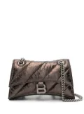 Balenciaga small Crush leather shoulder bag - Brown