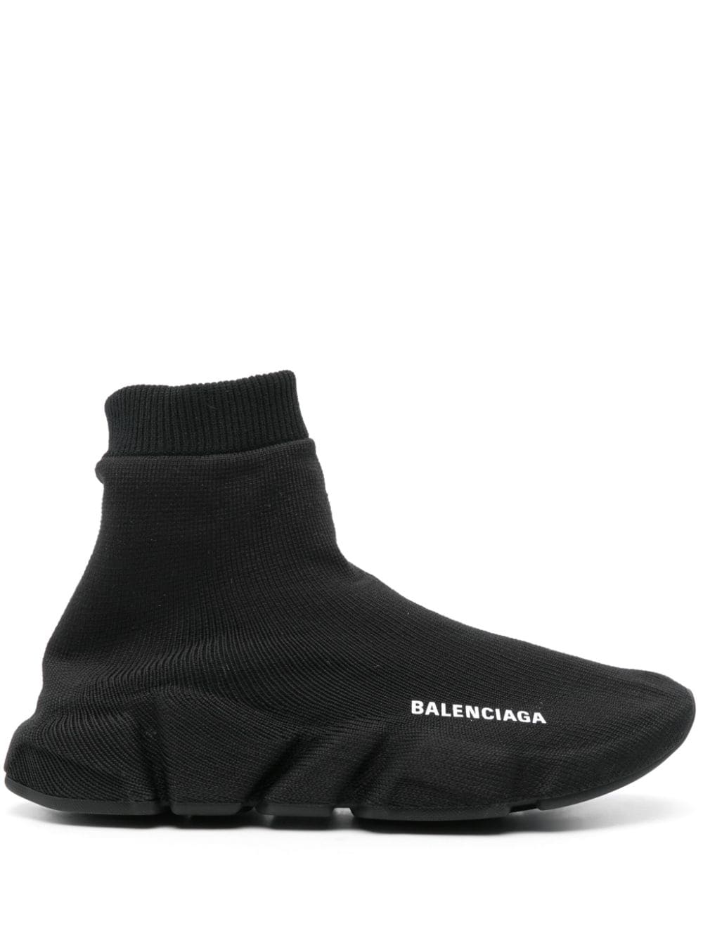 Balenciaga Speed 2.0 Knit Sneakers In Black