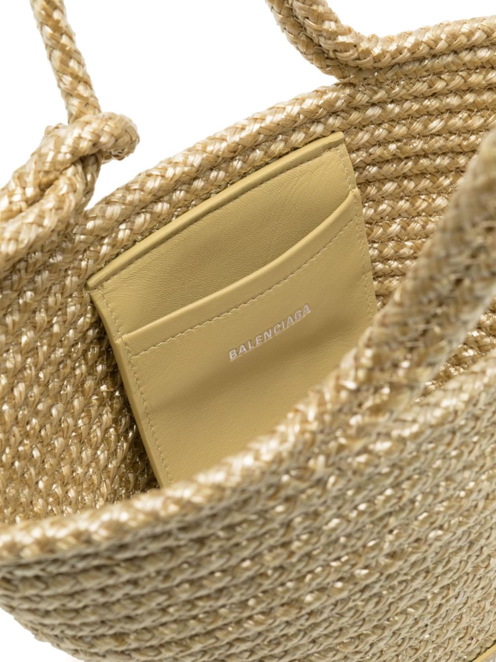 Shop Balenciaga Logo-patch Tote Bag In Neutrals