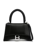 Balenciaga small Hourglass satin tote bag - Black