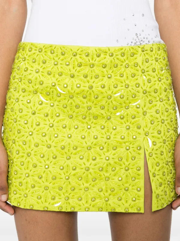 Embroidered neon skirt hotsell