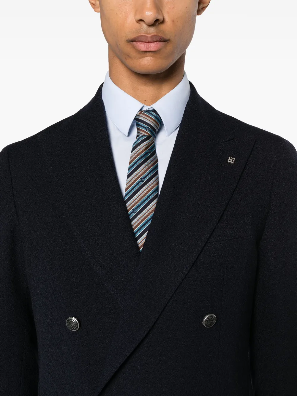 Tagliatore Wollen blazer Blauw
