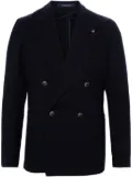 Tagliatore double-breasted wool blazer - Blue