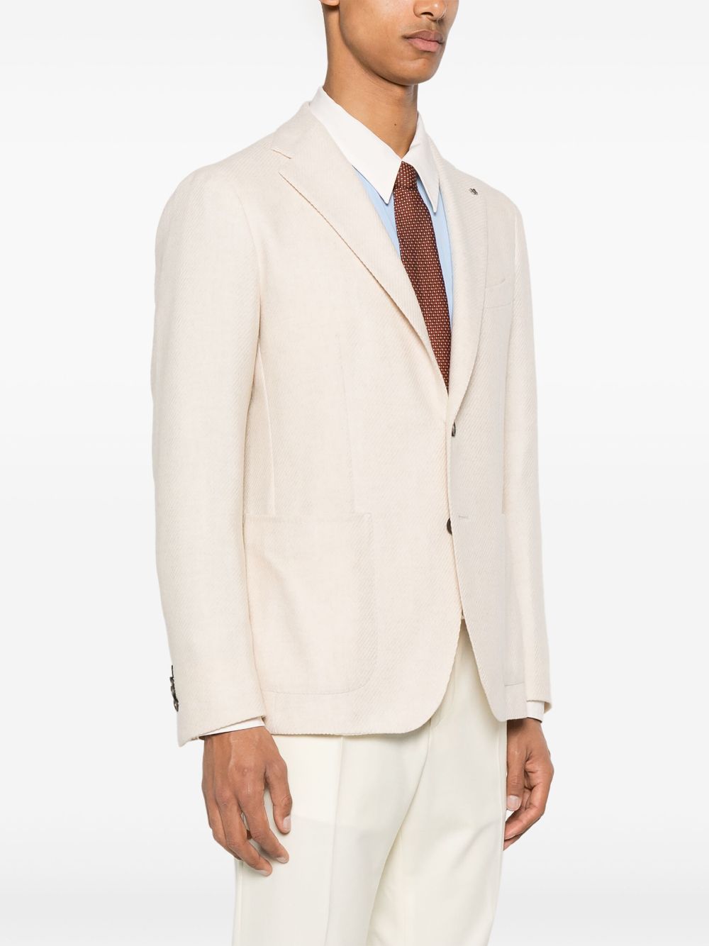 Tagliatore Blazer met enkele rij knopen Beige