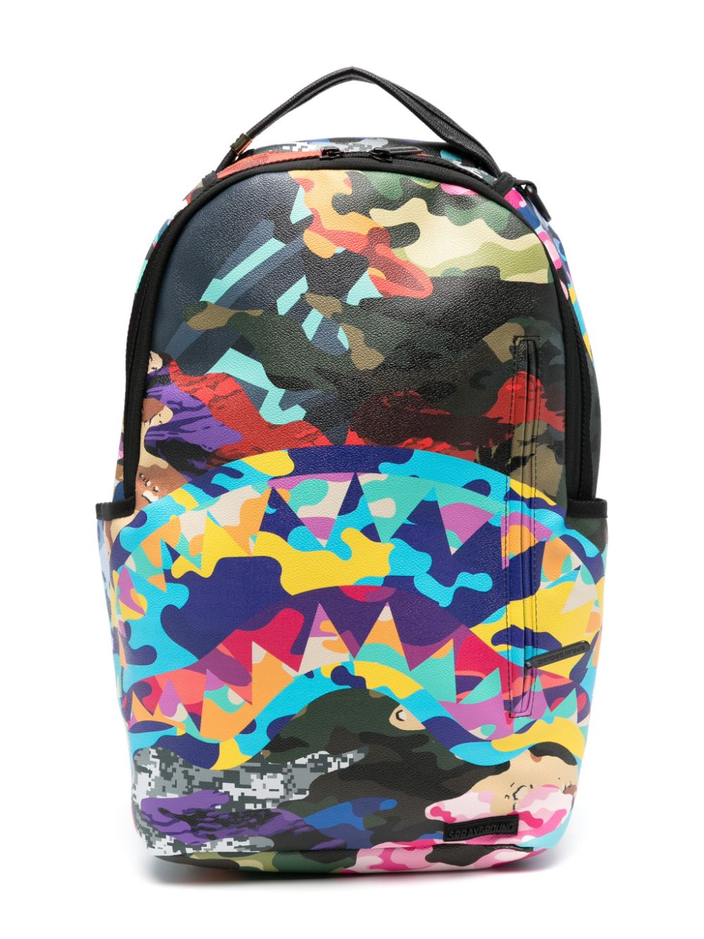 Sprayground Kid Kids' Sliced And Diced Camo Backpack In Black