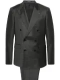 Tagliatore double-breasted virgin-wool suit - Grey