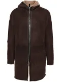 Tagliatore Wilson suede coat - Brown