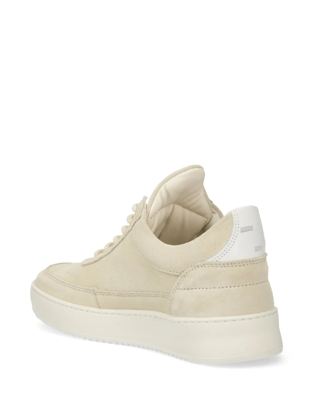 Filling Pieces logo-embroidered suede sneakers Neutrals