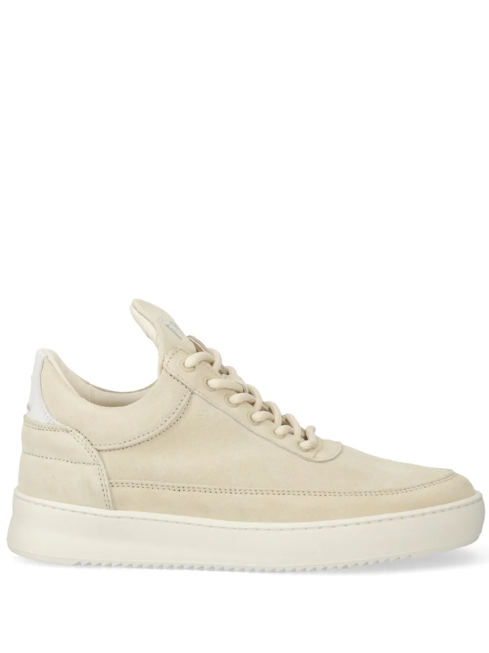 Filling Pieces logo-embroidered suede sneakers Neutrals