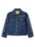 Off-White Kids Bookish Patch denim jacket - Blue