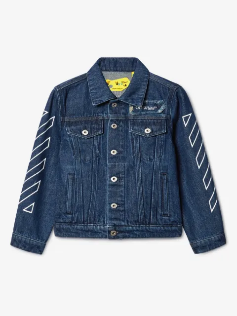 Off-White Kids Bookish Patch denim jacket