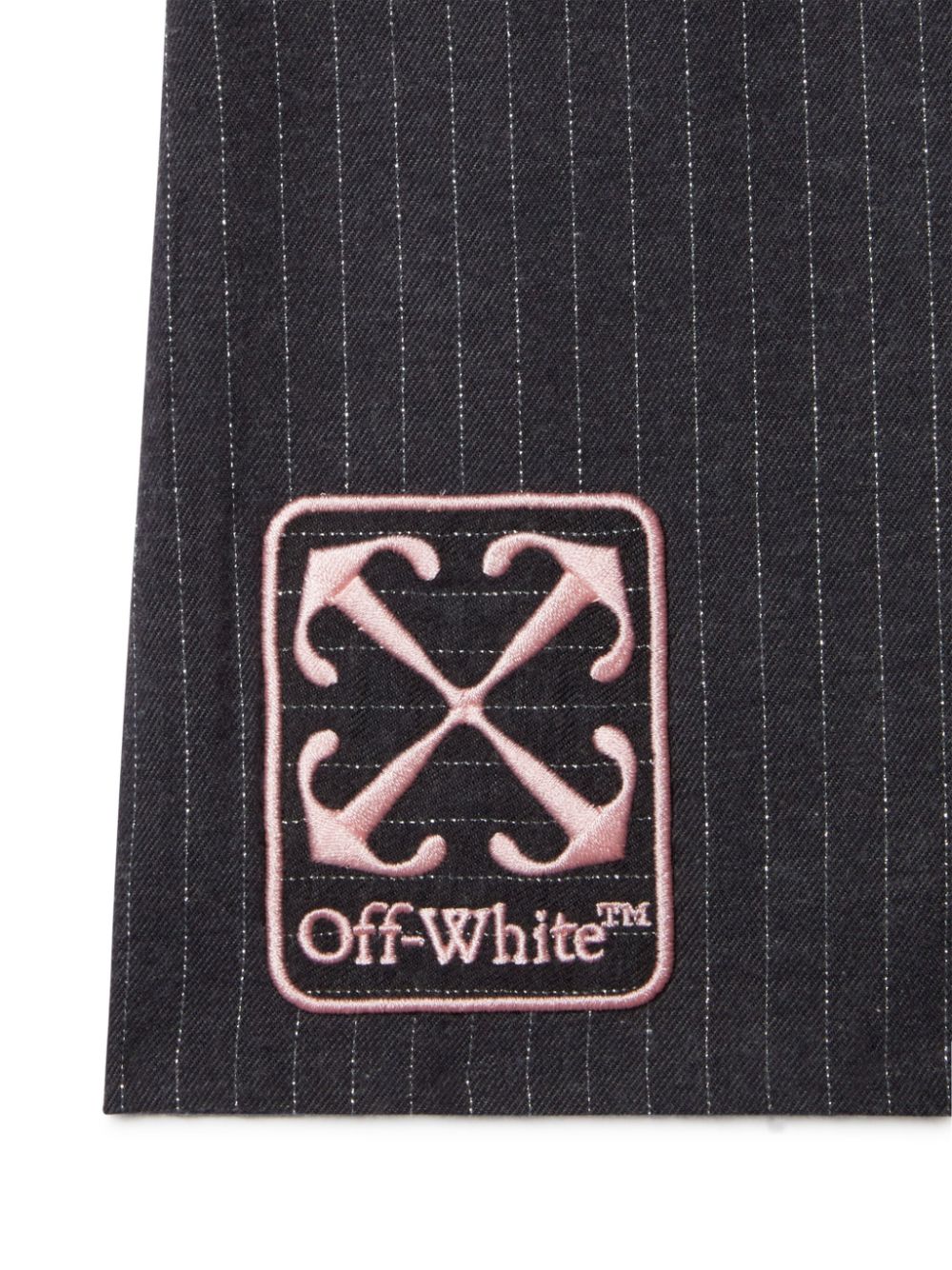 Off-White Kids Rok met geborduurd logo Grijs